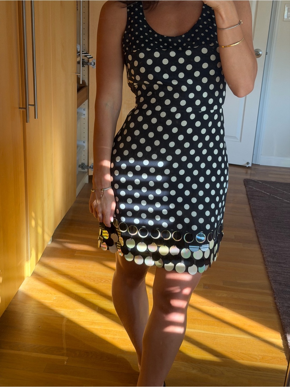 Nanette LeporePolka Dot Dress with Sequins